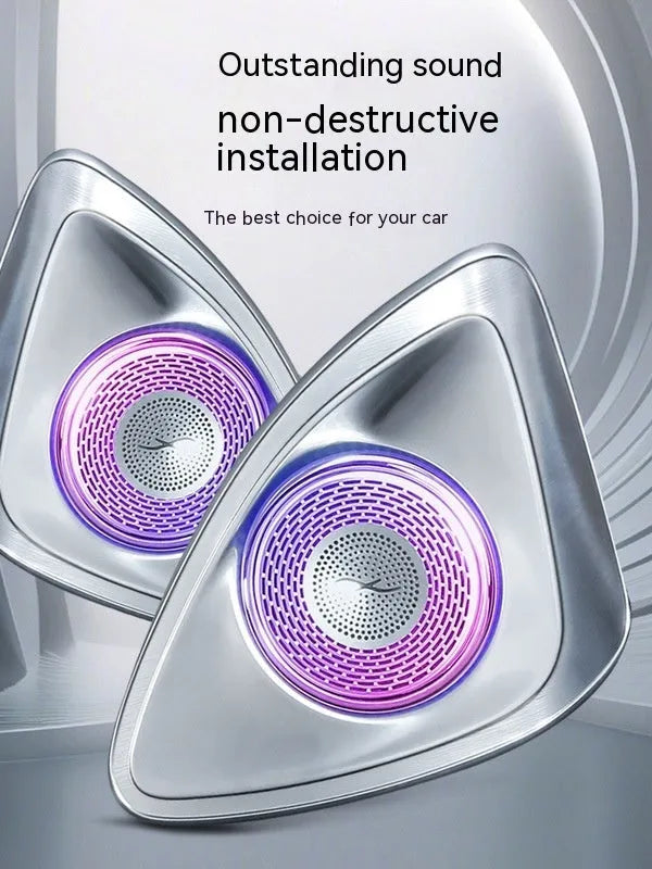 Mercedes-Benz GLC X254 door speakers with rotating Burmester-style tweeters in ABS housing