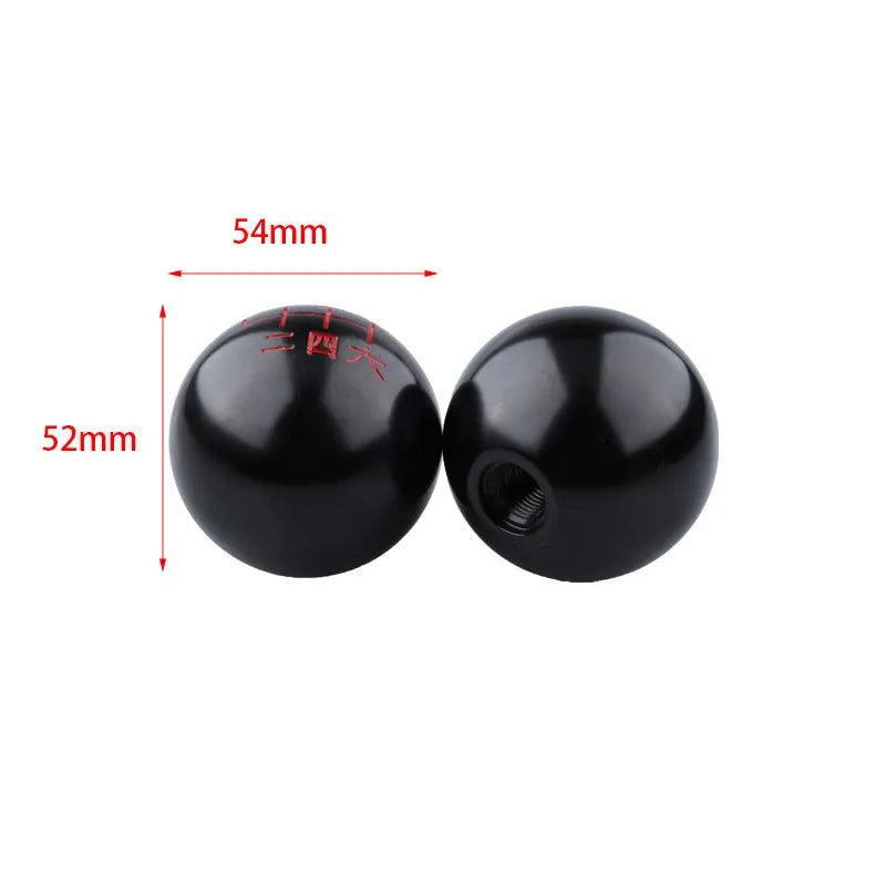 Aluminium alloy round car gear shift head with multiple finish style options
