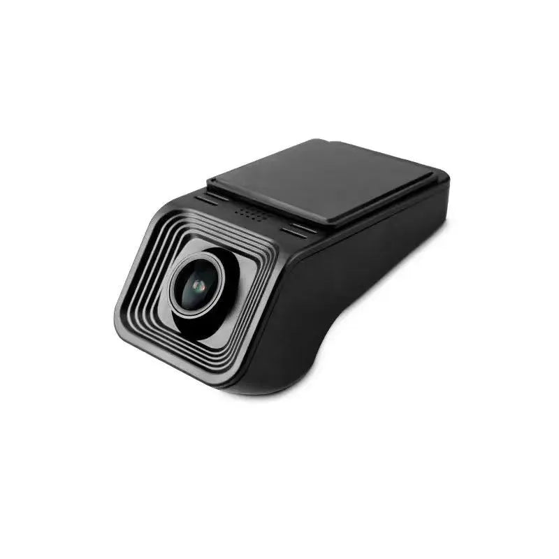 V4 ACC model 1080p HD car dashboard camera with WiFi and parking surveillance mode.