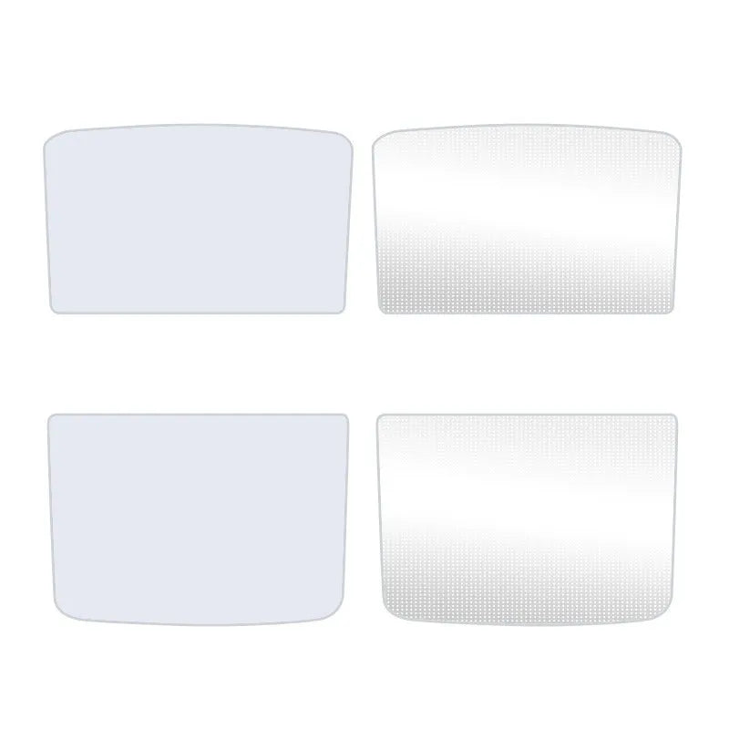 Ice crystal skylight sun visor in beige or black with silver tape and universal fit for general vehicle models