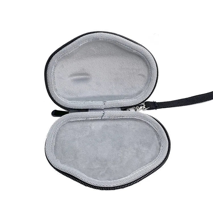 Black and grey Logitech M720 mouse protective storage sleeve measuring 14x9.8x5.5 cm