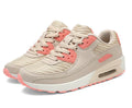 Women's casual shoes with 3.5cm heel in beige orange, grey, and pink purple colours