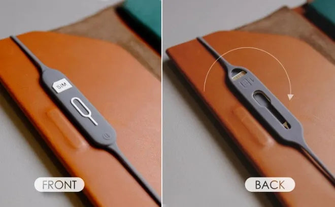 Green grey silicone card slot holder with open-top design showing internal card position
