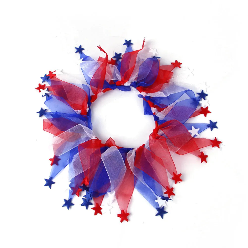 Tie-dye cloth dog collar in seasonal colours including Christmas and Halloween styles