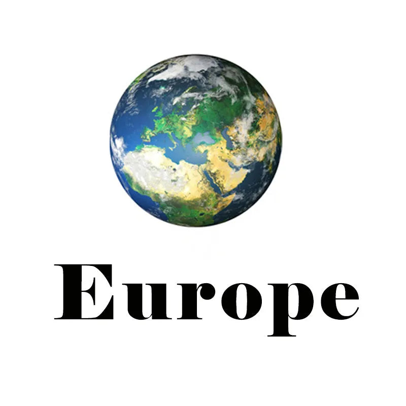 Glow in the dark 3D planet Earth wall sticker in multiple sizes on a bedroom wall.