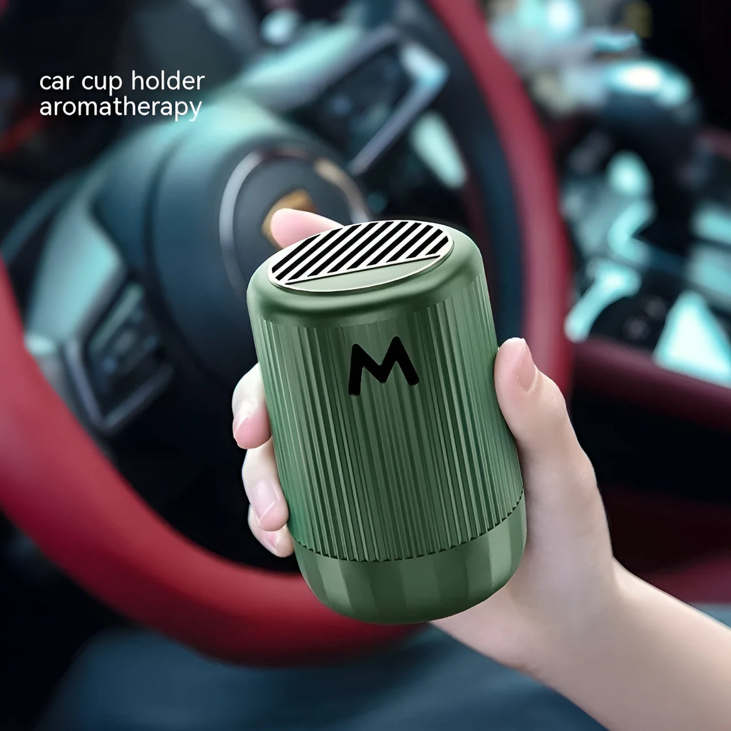 Solid car aromatherapy decoration cup in 10cm by 6cm size for odour removal and fragrance