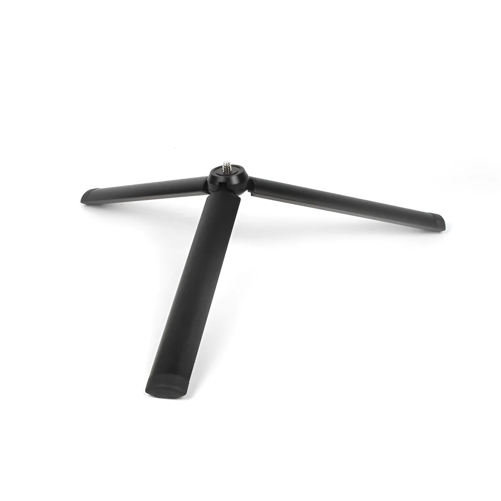 Black aluminium alloy tripod with smartphone mount and stabiliser for Apple iPhones
