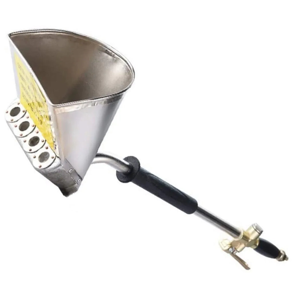 KDL-8876 automatic pneumatic spray gun with aluminium and stainless steel body for wall and roof coatings.