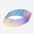 18 inch PVC reflective wheel sticker for car rim and motorcycle wheel hub in multiple colours