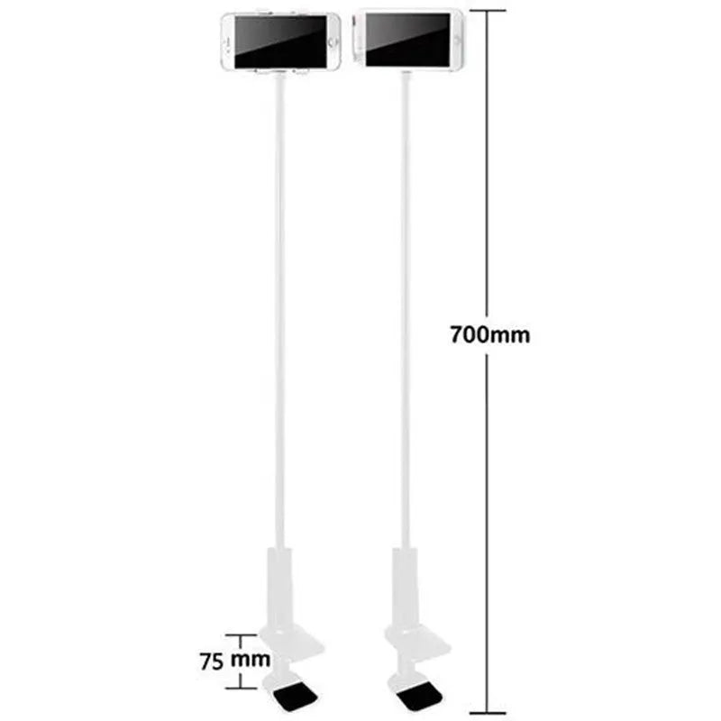 Black flexible mount holder with suction base holding tablet at adjustable angle
