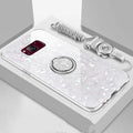 Tempered glass phone case for Samsung S8 and S9 in black, pink, red or white colours