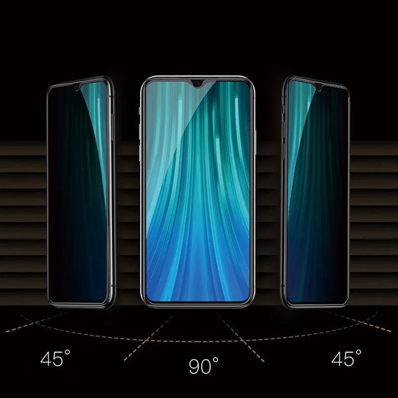 Clear screen protector for Xiaomi Poco and Redmi phones with anti-spy privacy features
