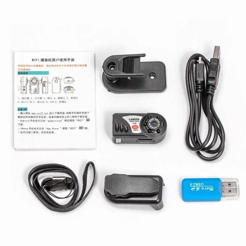 Black Wi-Fi remote network camera with 1.5-inch LCD screen and 16x optical zoom lens