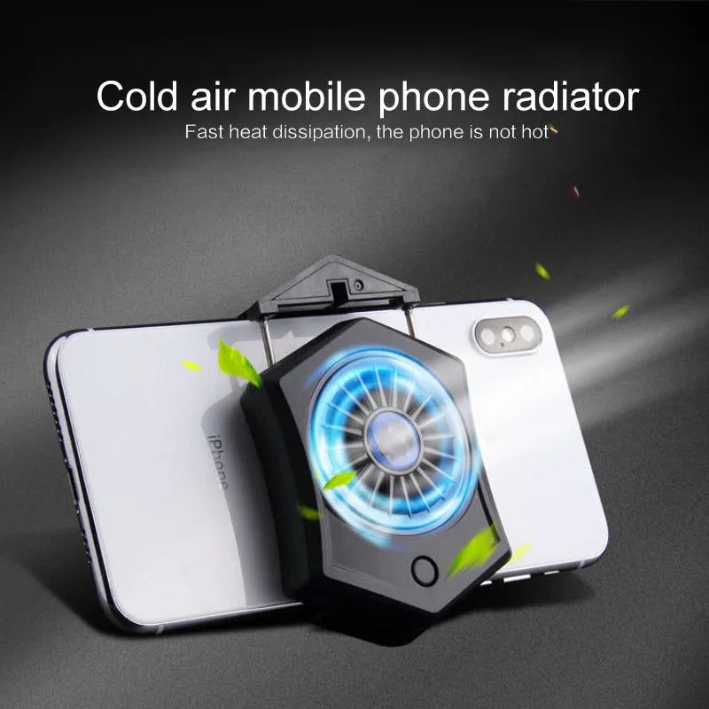 Mobile phone radiator cooler with USB interface for gaming devices
