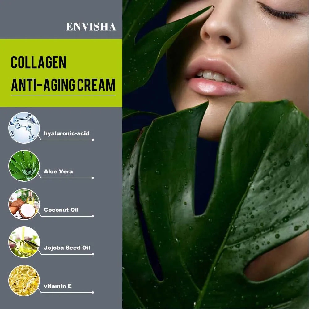 Blue 50g retinol collagen anti-aging cream jar with Vitamin E