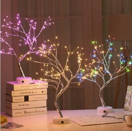 LED Christmas tree light with touch switch base and USB power cable