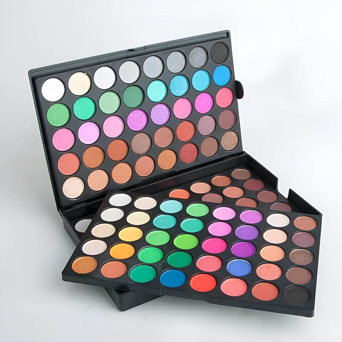120-colour eyeshadow compact with mirror, 15.6 x 10.5 x 2.4 cm rectangular palette case
