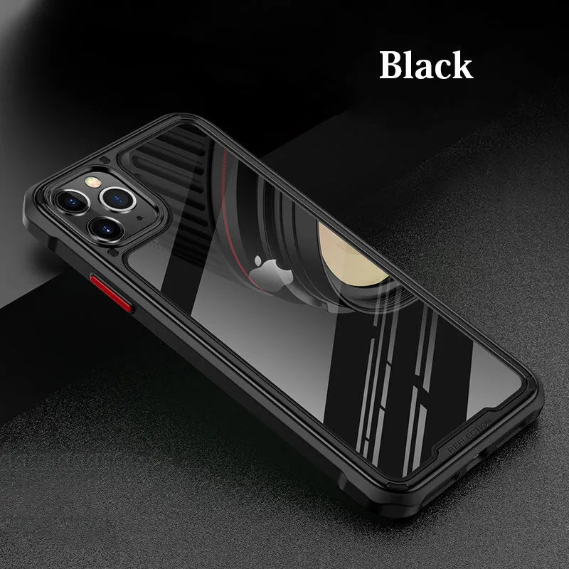 Transparent silicone phone case for Apple iPhone 11 series in six colour options