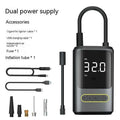 Handheld digital display wireless air pump with LED light for car tyre inflation