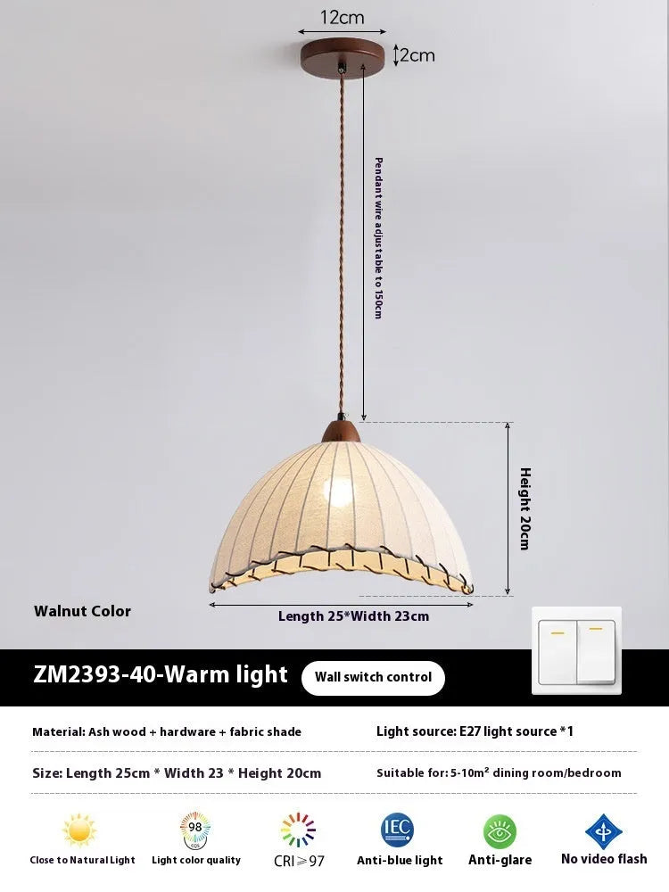 Retro iron chandelier with 1.5m adjustable height for dining room, bedroom or clothing store