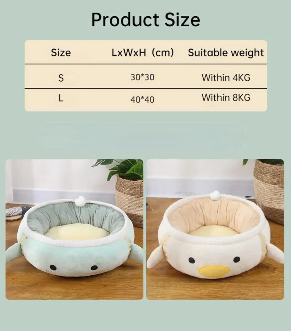 Green chick dinosaur shaped cat bed that can be used flat or hung as a hammock