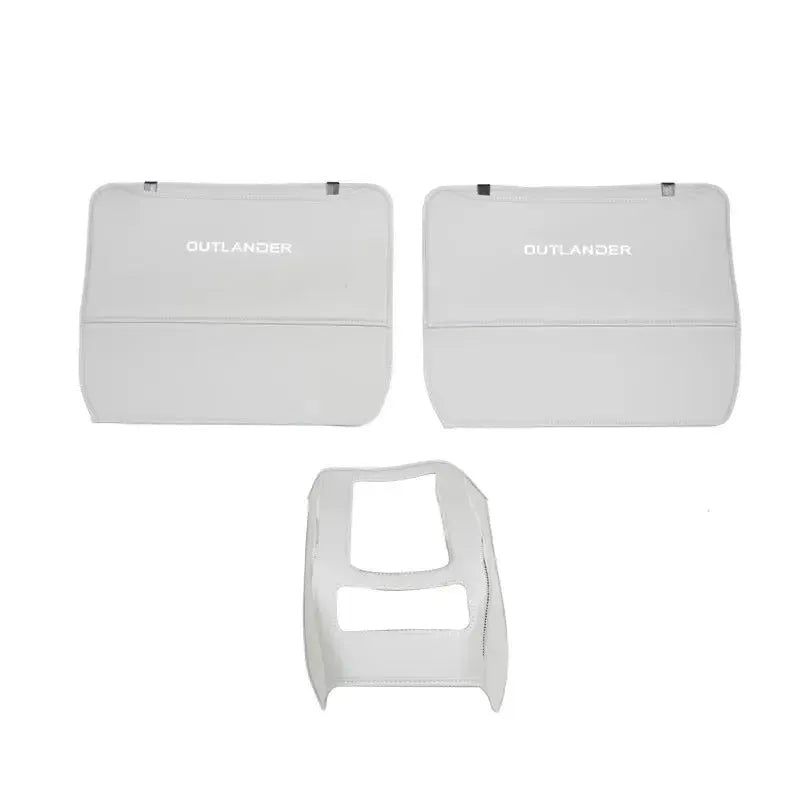 3-piece leather anti-kick pad set for 2023 Mitsubishi Outlander seat protection