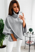 Women's batwing sleeve cardigan sweatshirt in plush velour with extended length and faux two-piece styling