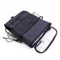 Black Oxford cloth thermal car seat back organizer with insulation aluminium foil, hanging storage bag