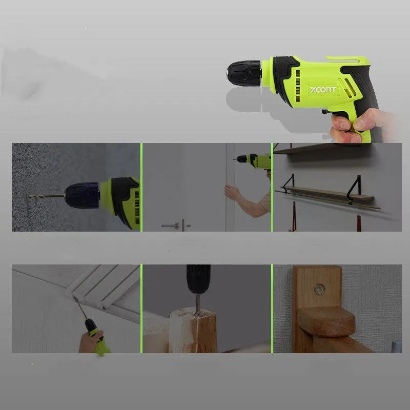 450W pistol grip electric hand drill with multi-speed control and 10mm chuck