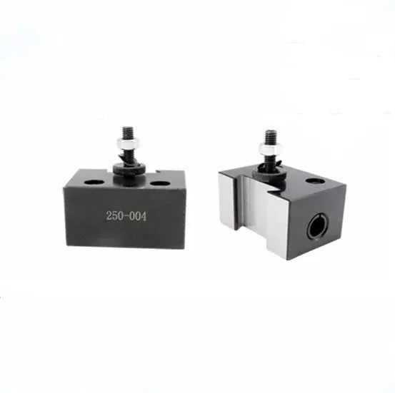Machifit 250 wedge steel quick change tool post for woodworking lathes with tool holders