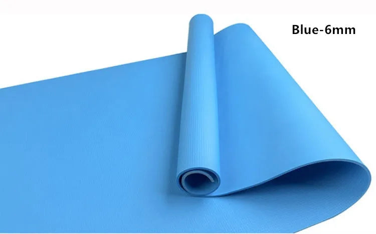 EVA fitness yoga mat in red, blue, green, purple, black or yellow with 4mm or 6mm thickness