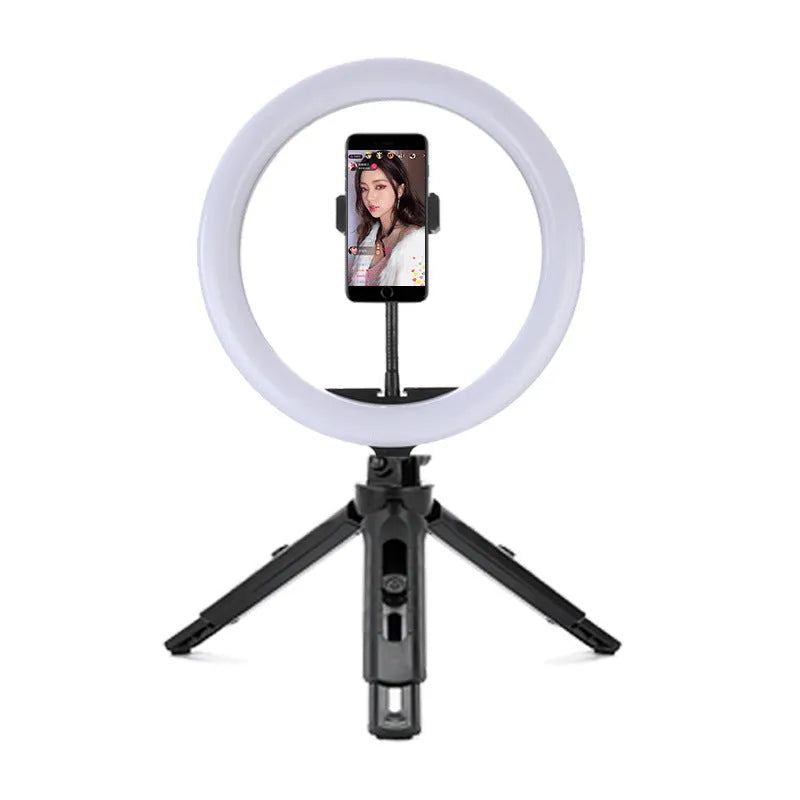 10-inch smartphone ring light with metal bracket for selfies and mobile video