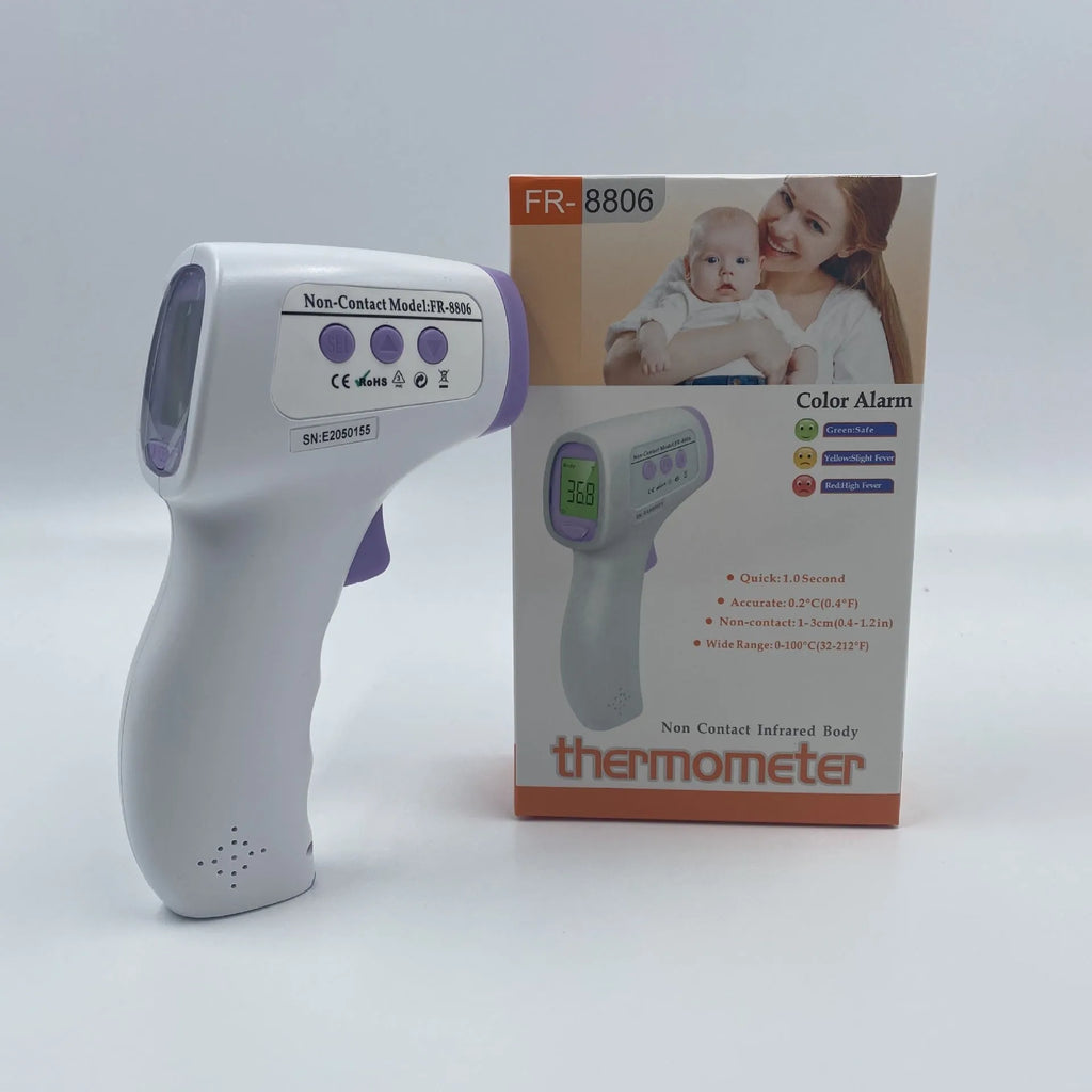 White digital non-contact thermometer for temperature measurement