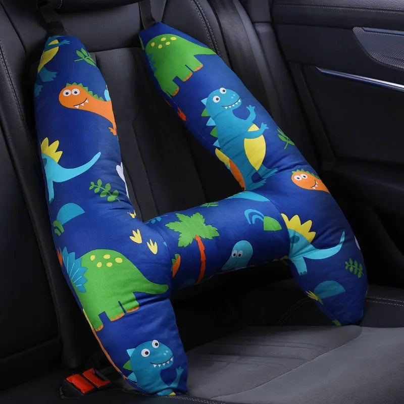 55x70cm car headrest pillow with pearl cotton filling in a selected pattern.