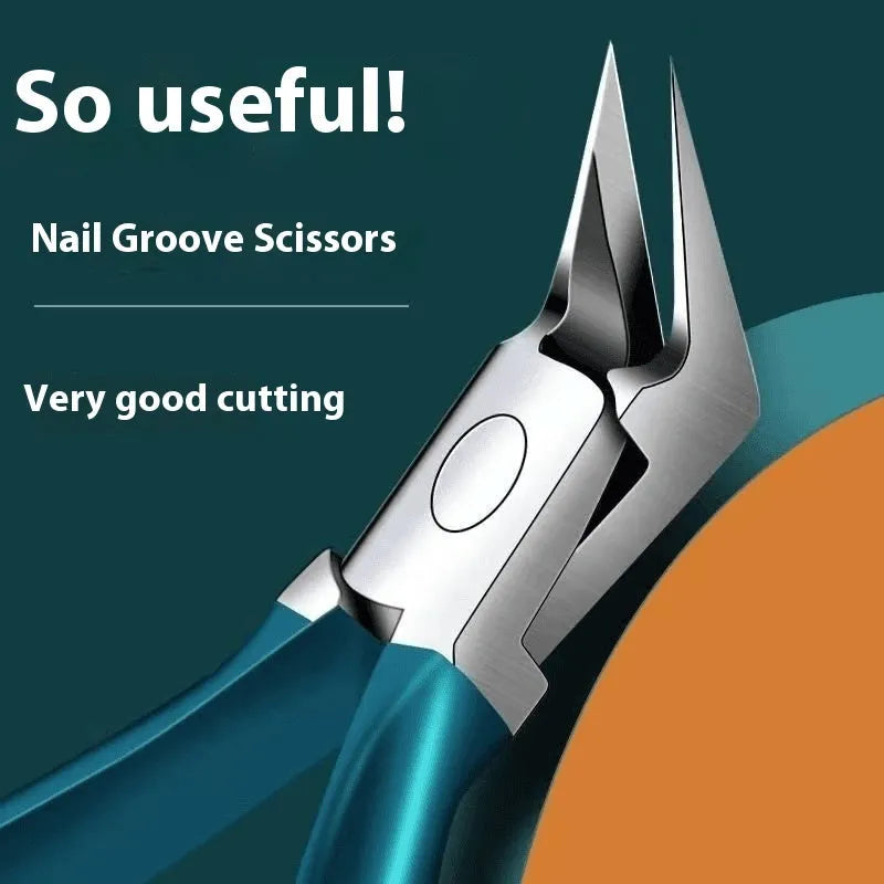 Portable nail maintenance kit with stainless steel tools in brown, white, and green colour options