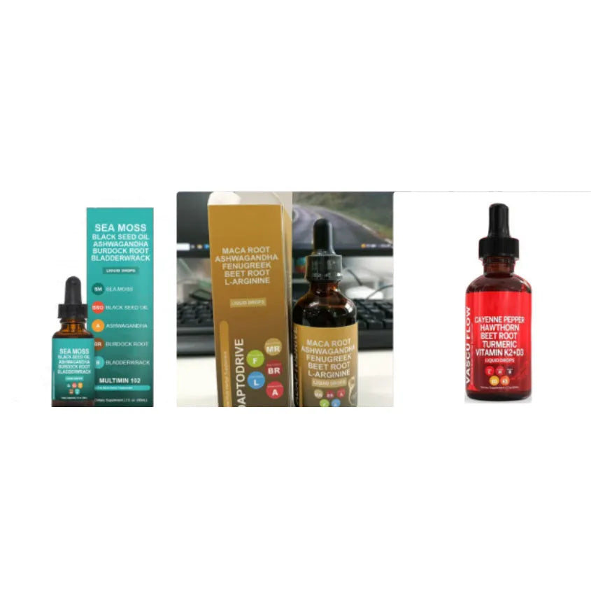 Vitamin D3 K2 Hawthorn Fruit Supplement Liquid Drops 60ml bottle with dropper