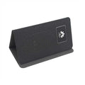 Folding wireless charging mouse pad set with luminous features and wireless mouse on desk
