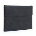 Flat protective sleeve with capacitive pen storage slot for Galaxy Tab S6 Lite 10.4 inch in black colour, TPU and microfiber leather material