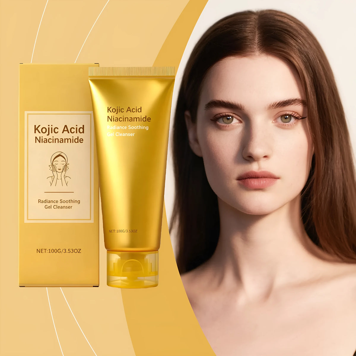 100g cleansing gel tube, 4.6 x 14.7cm, nourishing moisturising hydrating refreshing, not tight