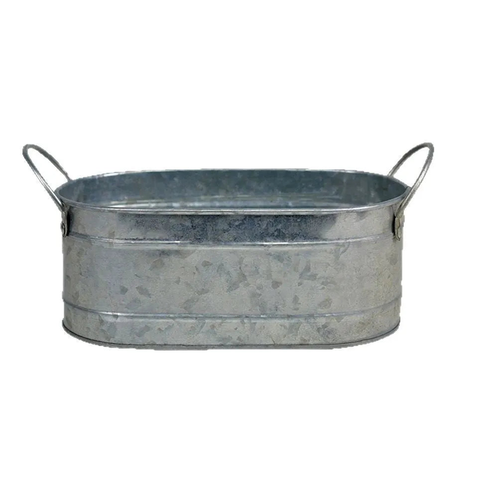 Iron desktop succulent flowerpot with circular design for indoor plants