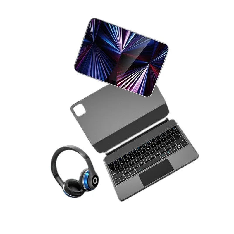 Suspension Magic Control Bluetooth keyboard with integrated protective sleeve for iPad tablets