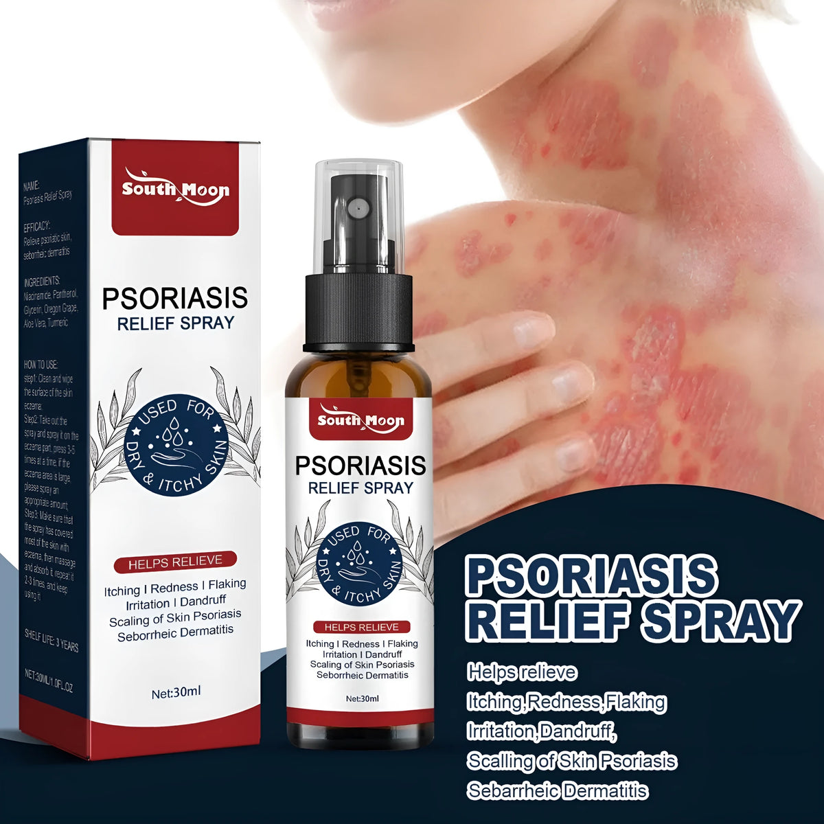 30ml body care nursing spray bottle with glycerin and aloe vera extract formula