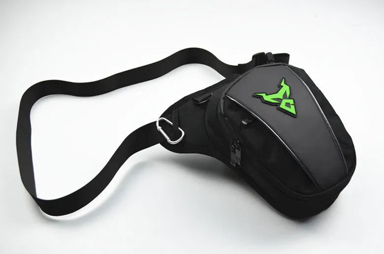 Motorcycle riding crossbody shoulder waist leg bag in 1200D Oxford cloth