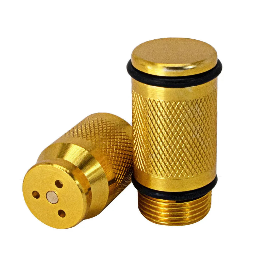 Cylindrical metal cream soda bomb opener in black, red, gold, blue, green, or silver with windproof function