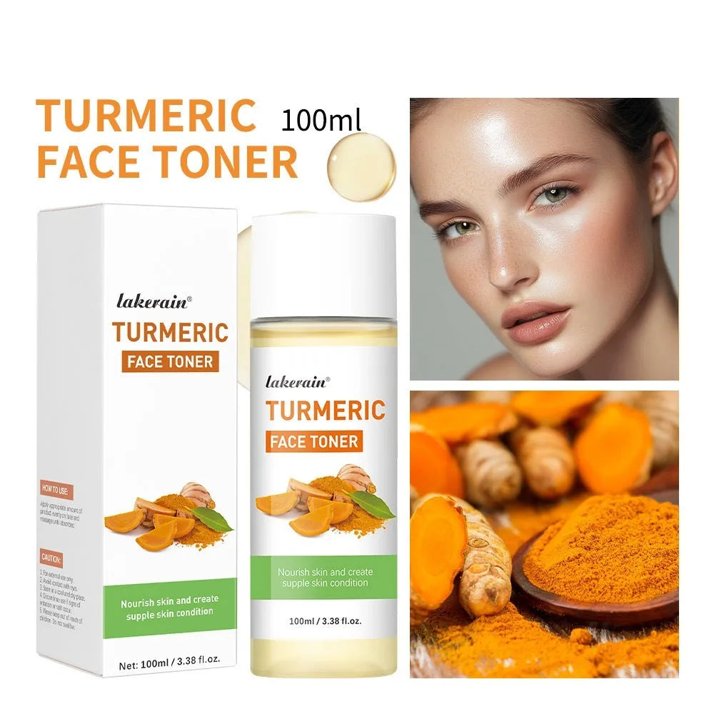 Lakerain Turmeric Lotion 100ml bottle for all skin types, general use turmeric lotion toner