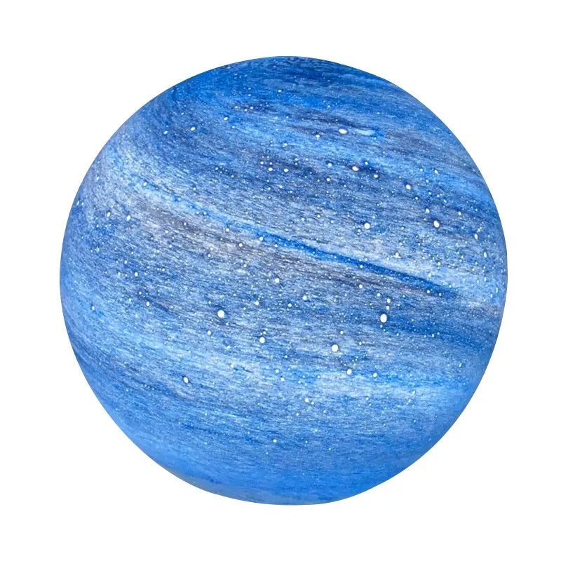 Glass Milky Way starry sky night lamp with planet design, available in 15cm, 20cm and 25cm tricolor light sizes