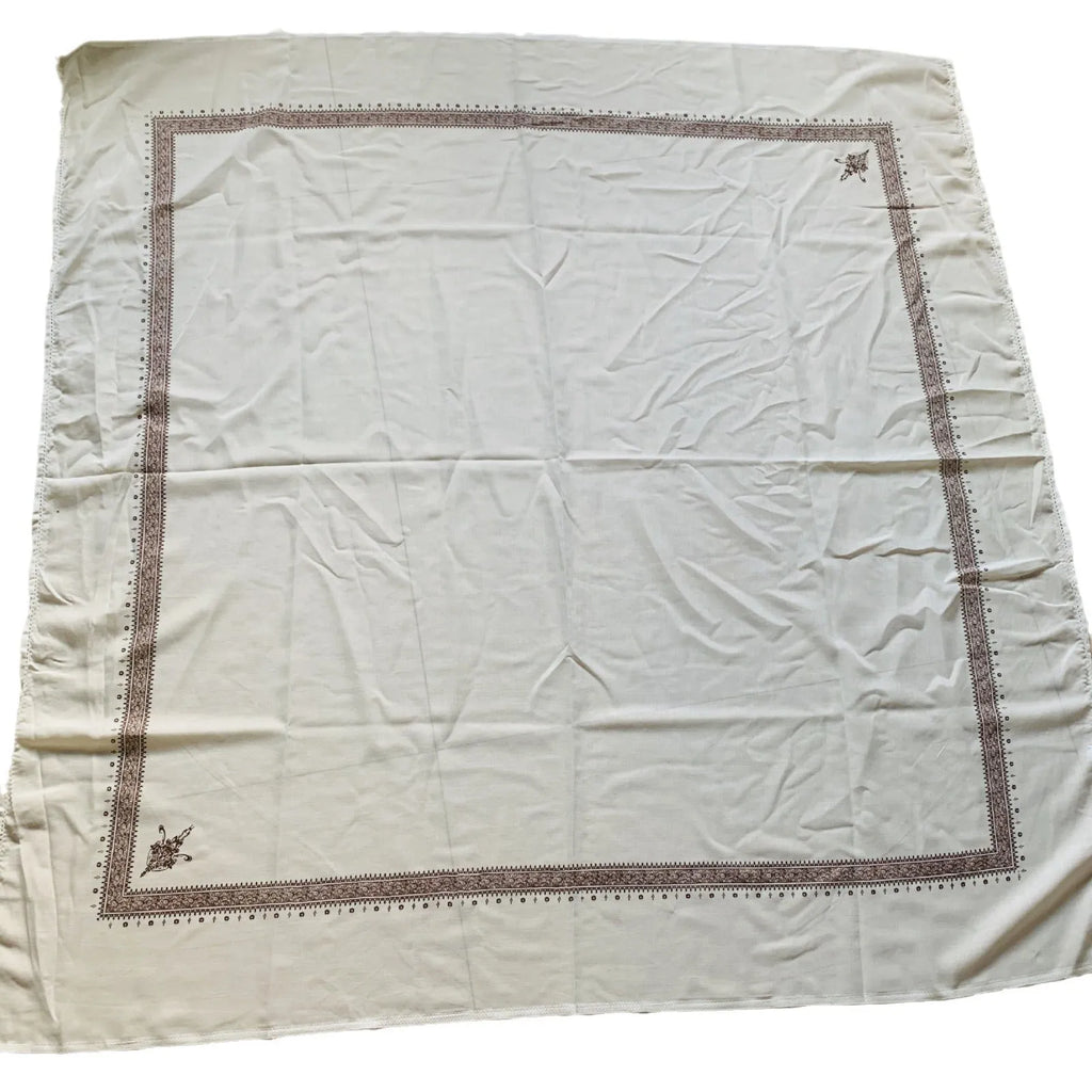 Printed square polyester scarf measuring 138x138cm in multiple colour options