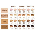 Close-up of a 24 colour waterproof concealer contour stick pen with shade numbers visible.