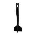 Black manual meat chopper 26.4cm long, made of food-grade nylon, on white background