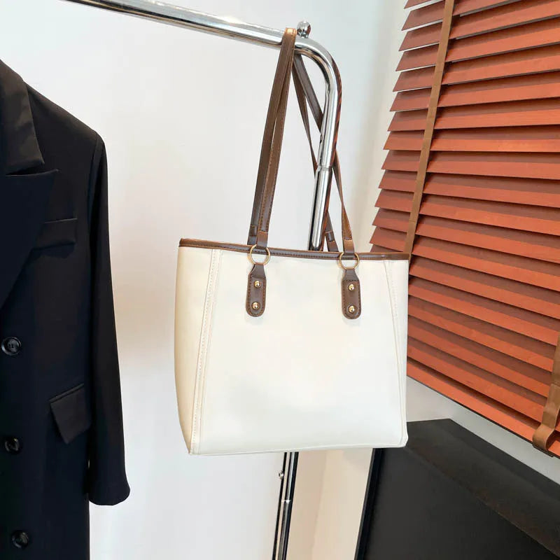 Korean style crossbody shoulder bag in horizontal square suitcase shape with sandwich pocket design